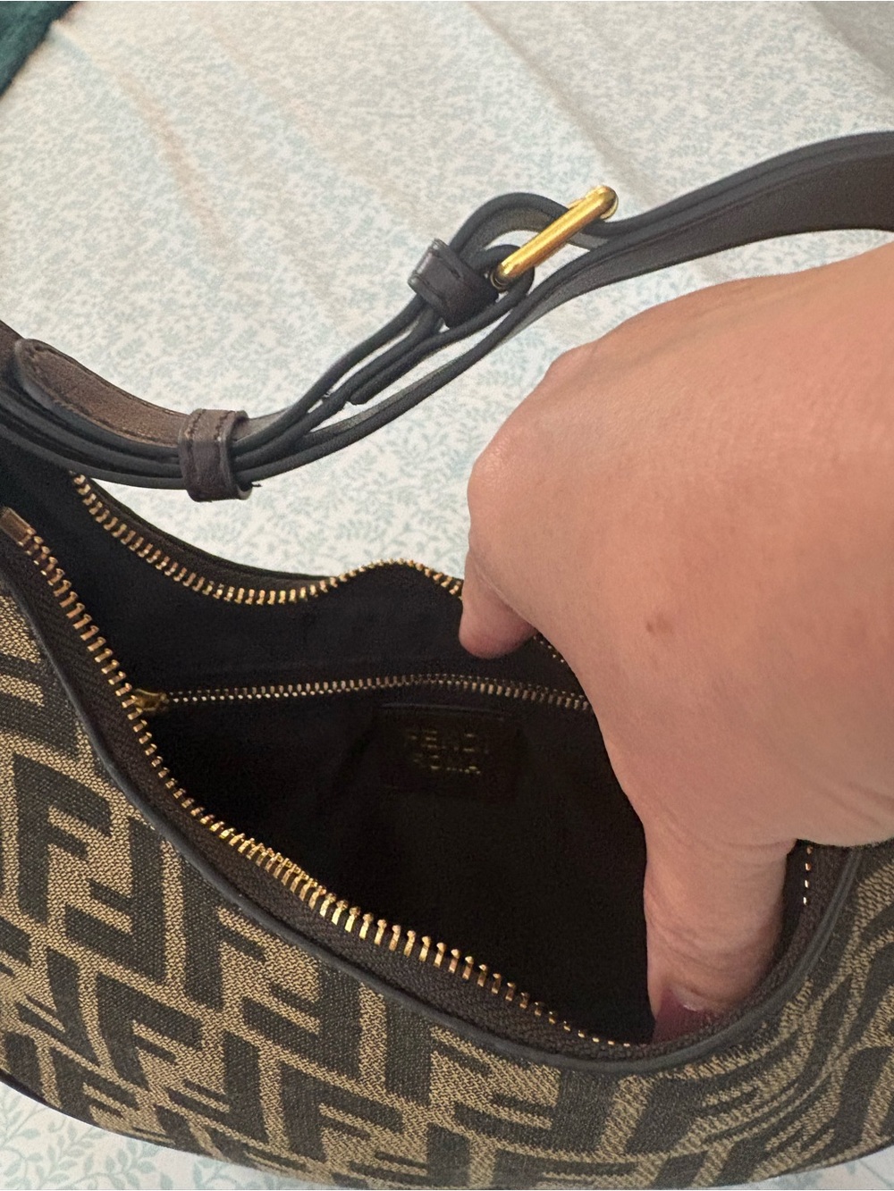 Brown FF Logo Mini bag - Picture 4 of 4